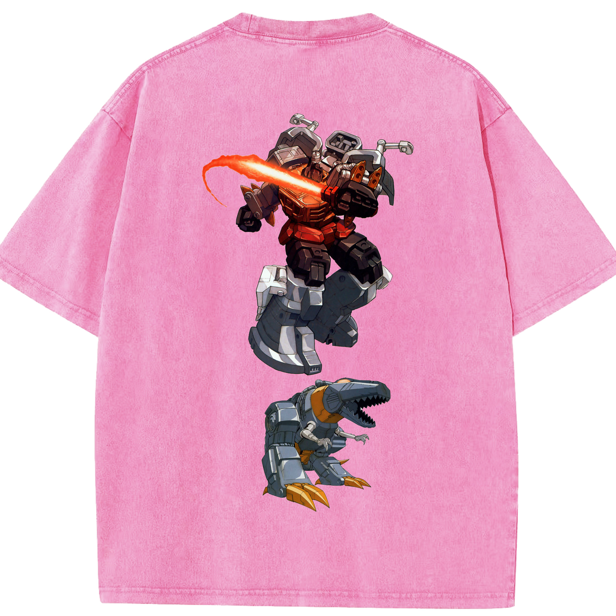 （画像用）  綿100% ヴィンテージ風 半袖Tシャツ（背面プリント）